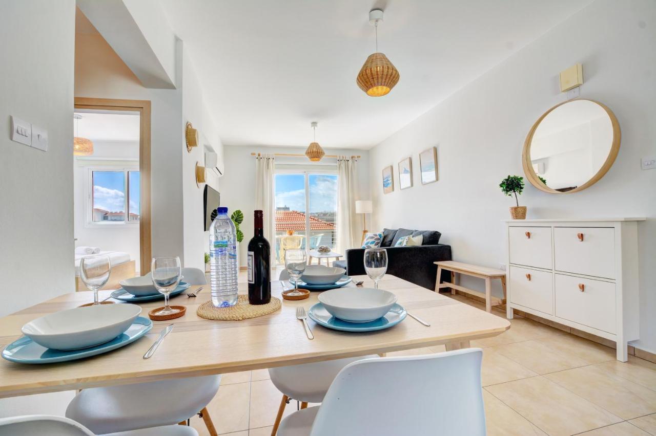 ♥ Sunny&Cozy Family Apartment ★ Walk To The Beach☼ Paralímni Extérieur photo